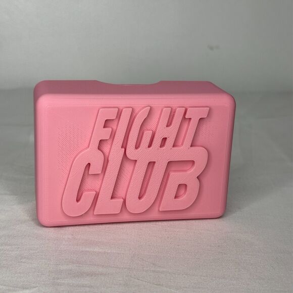 Fight Club Soap Bar Prop Pink Iconic Movie Decor Man Cave Gift Holder - Picture 1 of 7